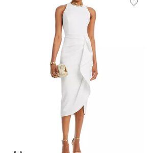 Like new PERFECT rehearsal dress : Aqua scuba crepe sheath dress